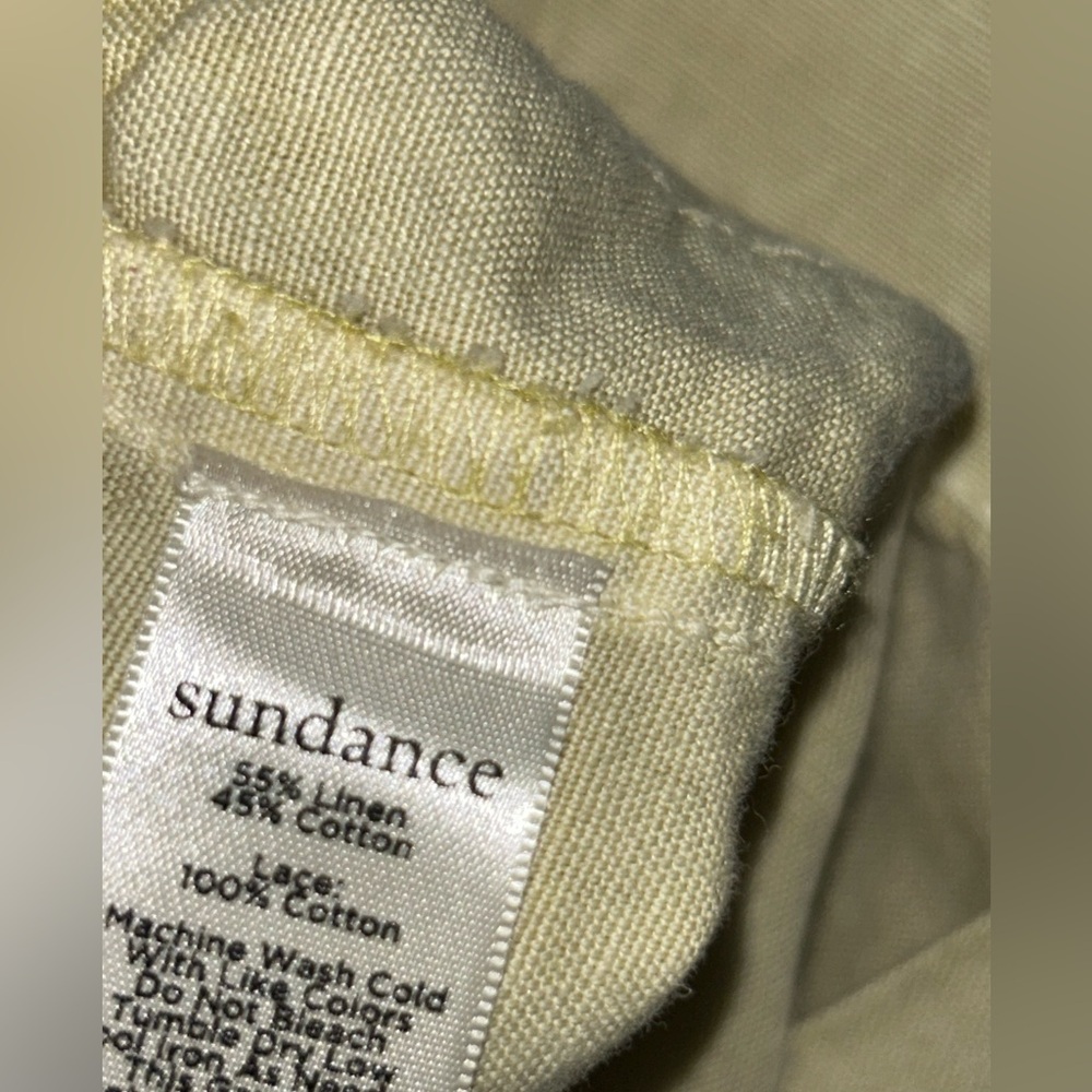 NWT Sundance Organia Lace Pants
Size 8
Linen Blend
Relaxed Fit
Yellow Tan Color - Picture 5 of 9